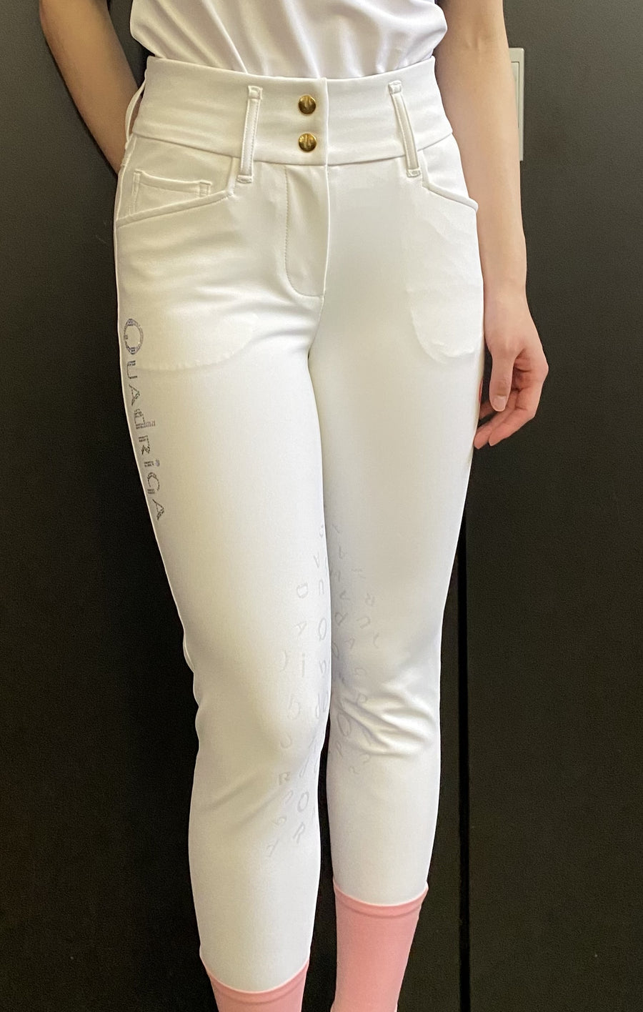 Perfect Style Hight-Waist Jumping Breeches w/ LOGO Grip L