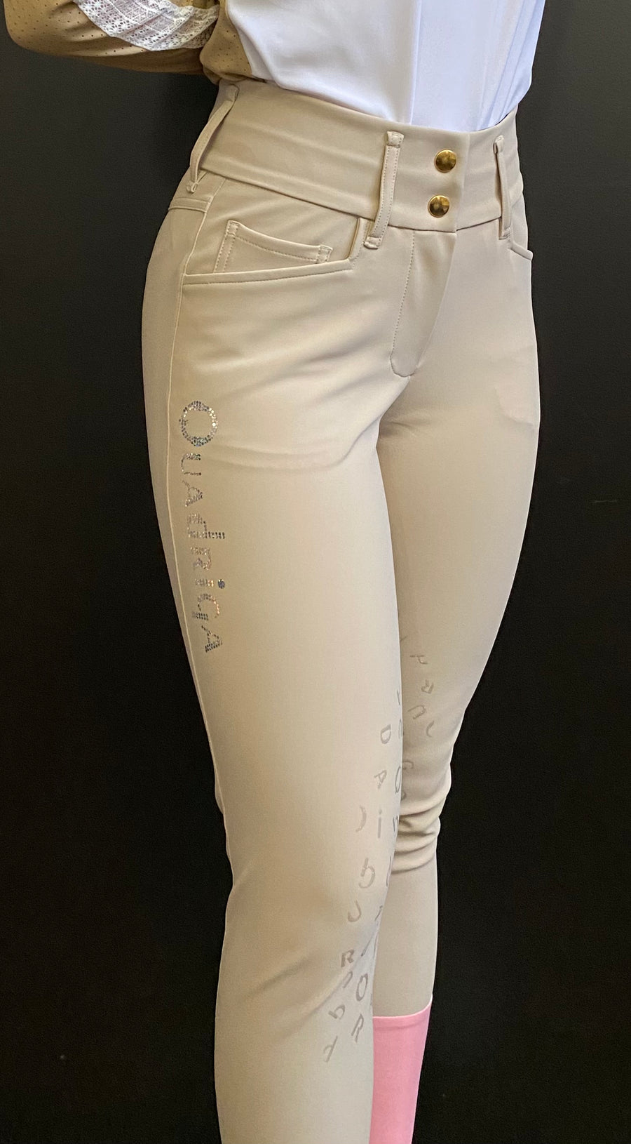 Perfect Style Hight-Waist Jumping Breeches w/ LOGO Grip L