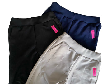 Mesh JQ Cropped Sweat-Pants w/ breathable
