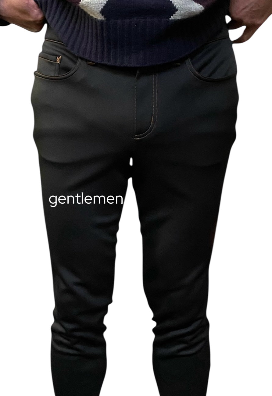 DENIM Style Breeches w/faux suede