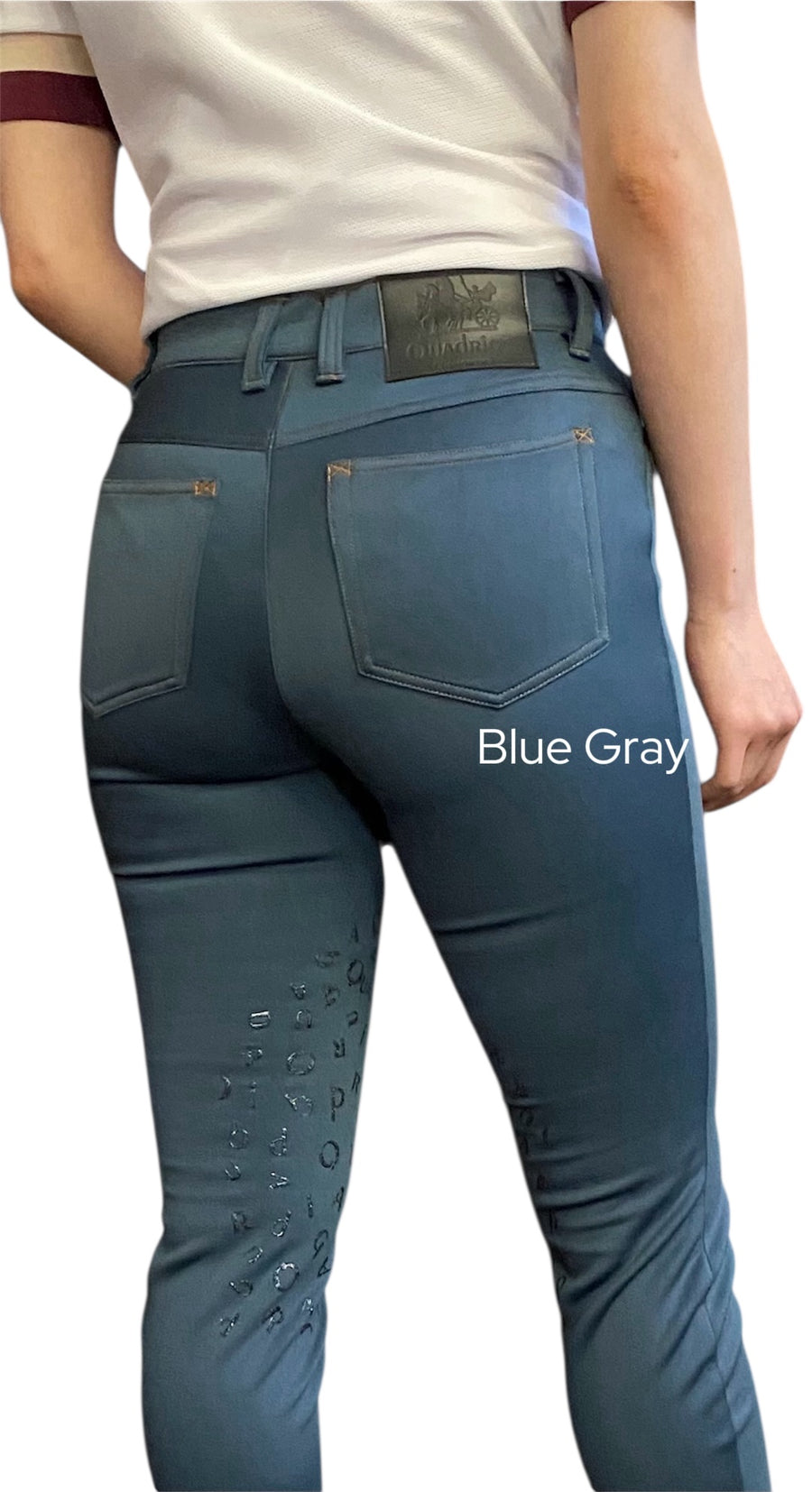 DENIM Style Breeches w/faux suede