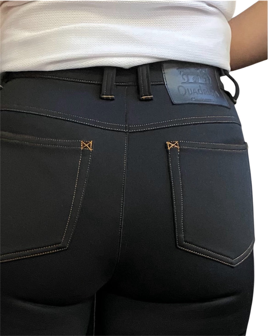 DENIM Style Breeches w/faux suede