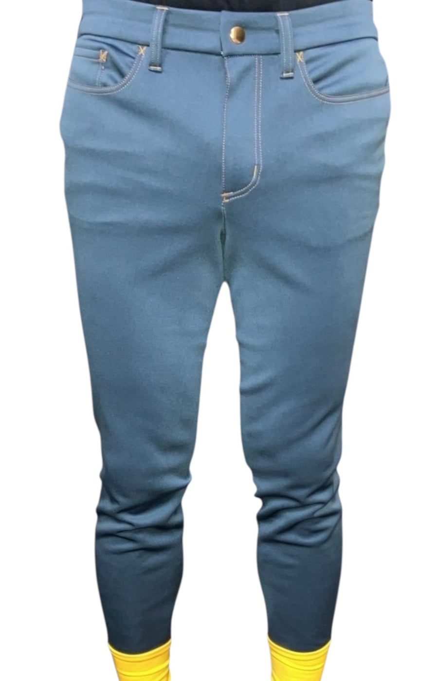 DENIM Style Breeches w/faux suede