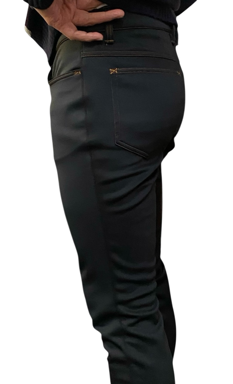 DENIM Style Breeches w/faux suede