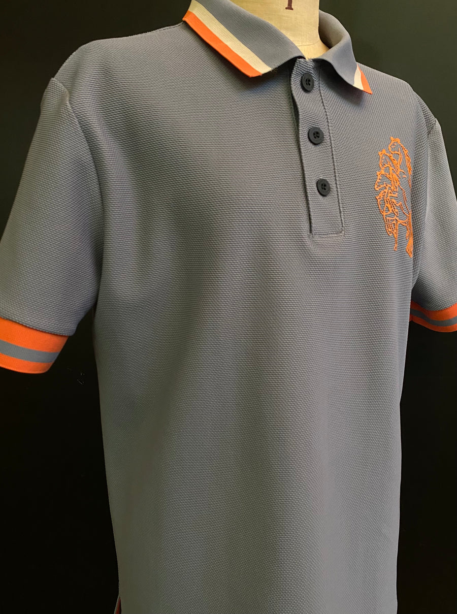 Mesh Pique Polo Shirt w/ 3B G